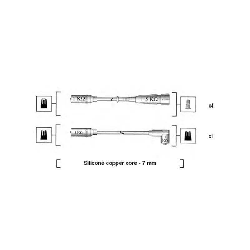 Kit de câbles d'allumage MAGNETI MARELLI 941055060531