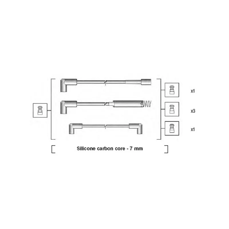 Kit de câbles d'allumage MAGNETI MARELLI 941125180672