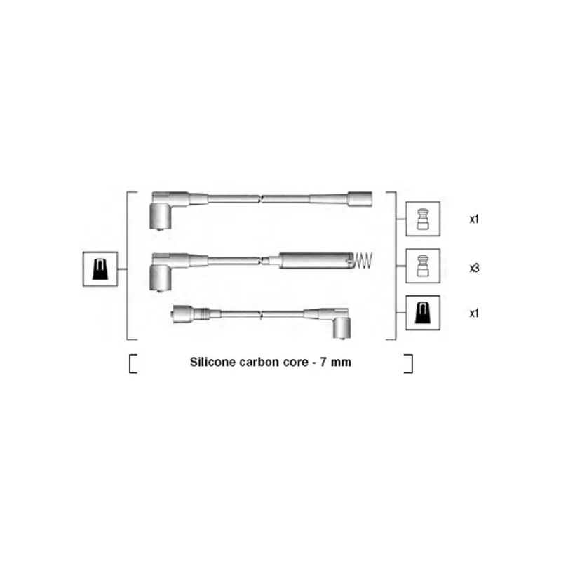 Kit de câbles d'allumage MAGNETI MARELLI 941125140668