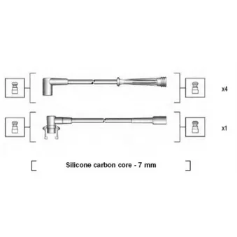 Kit de câbles d'allumage MAGNETI MARELLI 941145130710