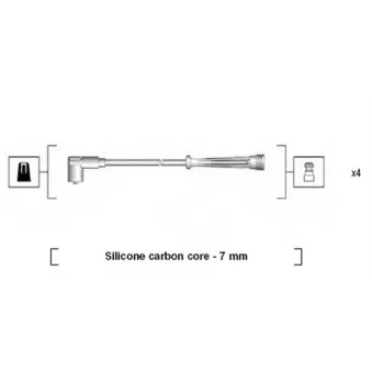 Kit de câbles d'allumage MAGNETI MARELLI 941145350732