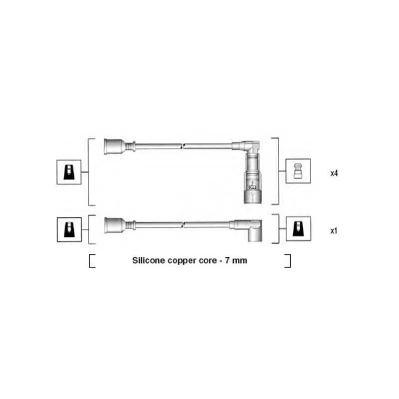 Kit de câbles d'allumage MAGNETI MARELLI 941045360521