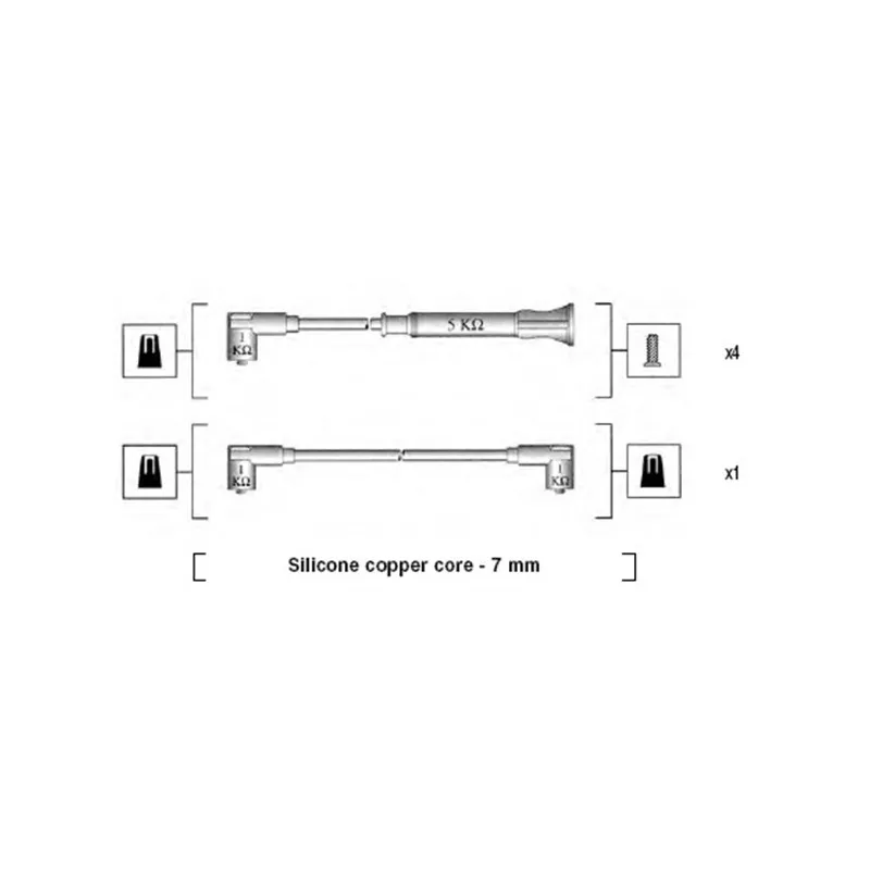 Kit de câbles d'allumage MAGNETI MARELLI 941075000544
