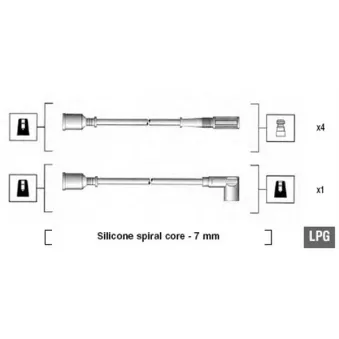 Kit de câbles d'allumage MAGNETI MARELLI 941105260649