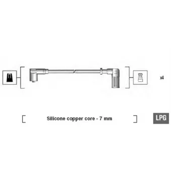 Kit de câbles d'allumage MAGNETI MARELLI 941095870625