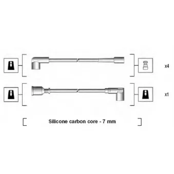 Kit de câbles d'allumage MAGNETI MARELLI 941125070664
