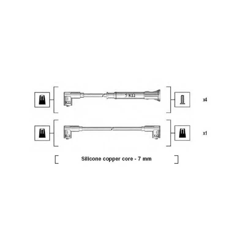 Kit de câbles d'allumage MAGNETI MARELLI 941075270562