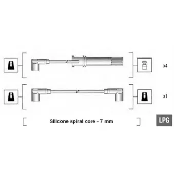 Kit de câbles d'allumage MAGNETI MARELLI 941105210644