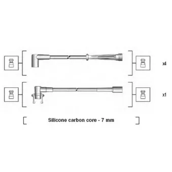 Kit de câbles d'allumage MAGNETI MARELLI 941145170714