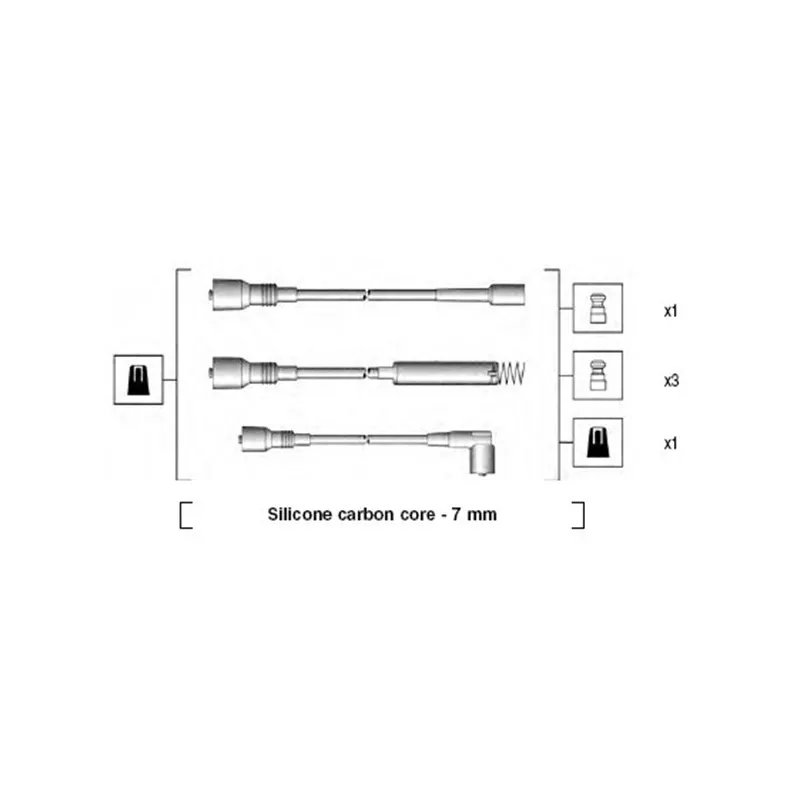 Kit de câbles d'allumage MAGNETI MARELLI 941125130667
