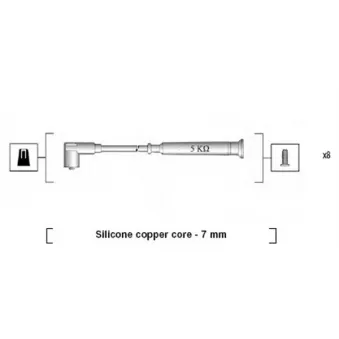 Kit de câbles d'allumage MAGNETI MARELLI 941045340520