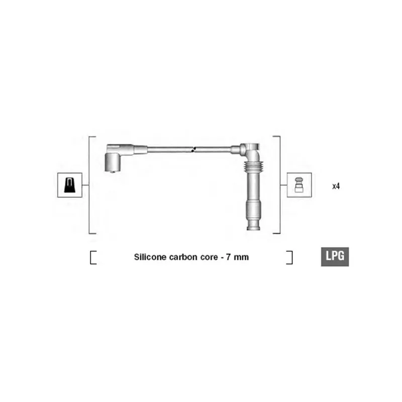 Kit de câbles d'allumage MAGNETI MARELLI 941125310683