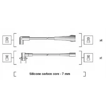Kit de câbles d'allumage MAGNETI MARELLI 941145200717