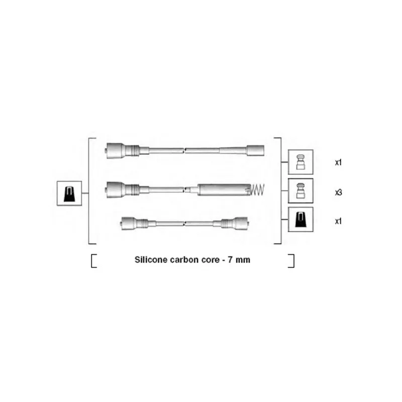 Kit de câbles d'allumage MAGNETI MARELLI 941125430691
