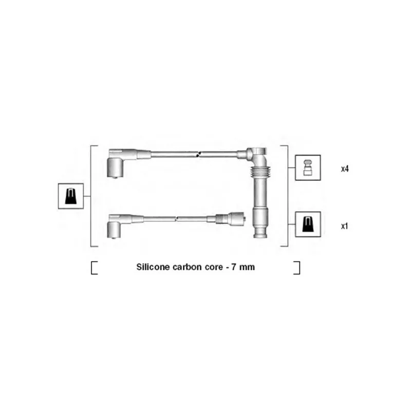 Kit de câbles d'allumage MAGNETI MARELLI 941125300682