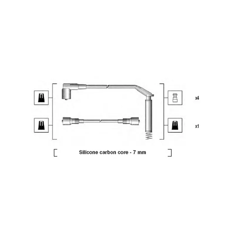 Kit de câbles d'allumage MAGNETI MARELLI 941125450693