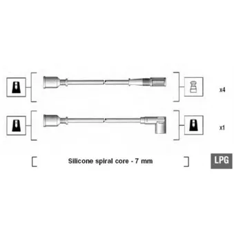 Kit de câbles d'allumage MAGNETI MARELLI 941095570597