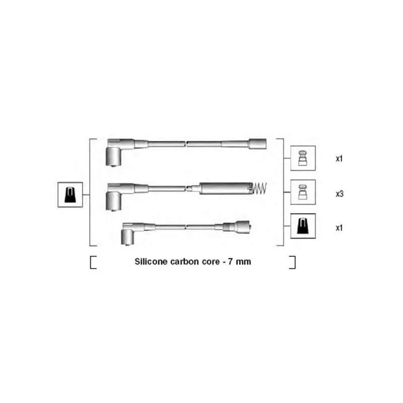 Kit de câbles d'allumage MAGNETI MARELLI 941125120666
