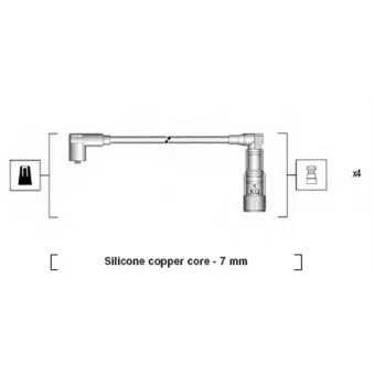 Kit de câbles d'allumage MAGNETI MARELLI 941045300517