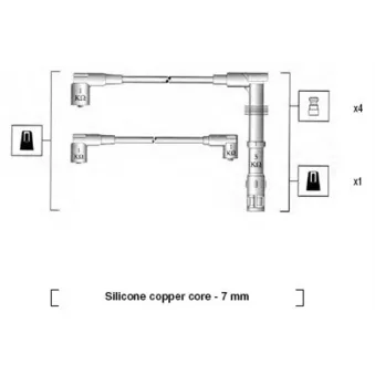 Kit de câbles d'allumage MAGNETI MARELLI 941055170537