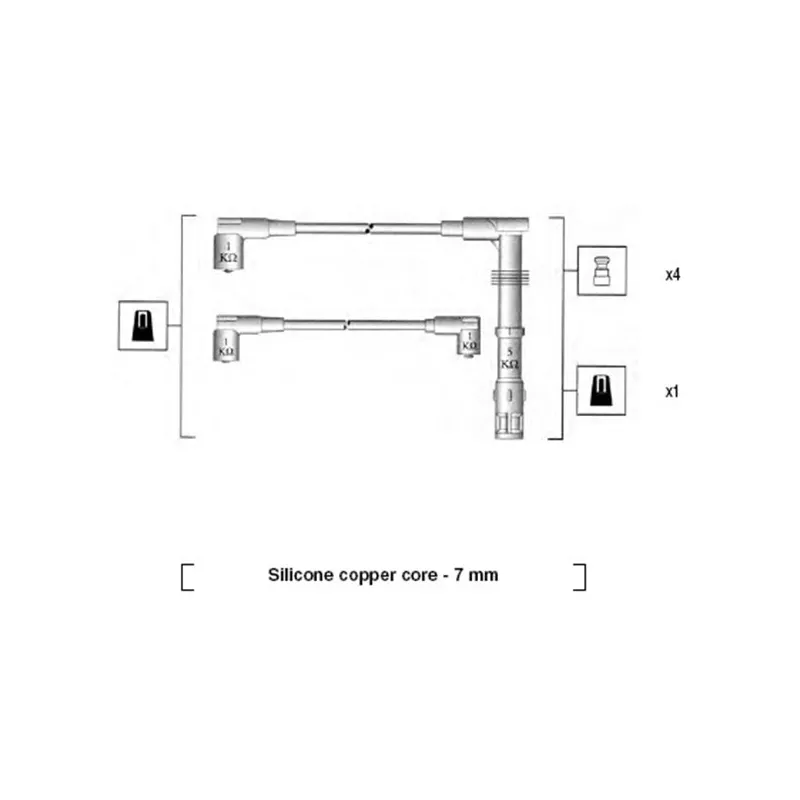 Kit de câbles d'allumage MAGNETI MARELLI 941055170537