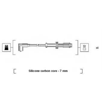 Kit de câbles d'allumage MAGNETI MARELLI 941135130701