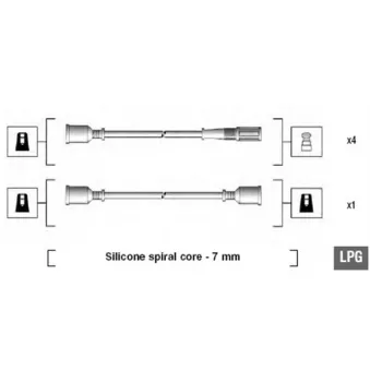 Kit de câbles d'allumage MAGNETI MARELLI 941095340585