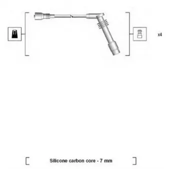 Kit de câbles d'allumage MAGNETI MARELLI 941125400690