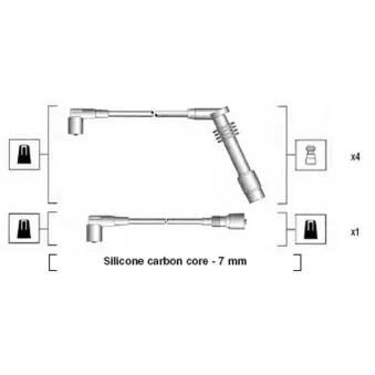 Kit de câbles d'allumage MAGNETI MARELLI 941125380688