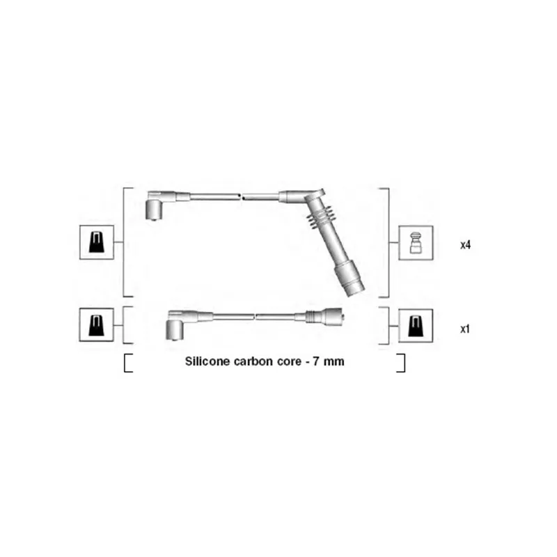 Kit de câbles d'allumage MAGNETI MARELLI 941125380688