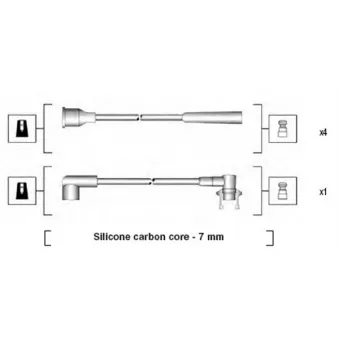 Kit de câbles d'allumage MAGNETI MARELLI 941145360733
