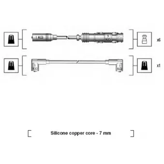 Kit de câbles d'allumage MAGNETI MARELLI 941175180759