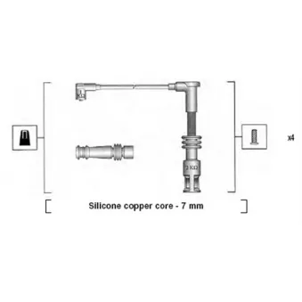 Kit de câbles d'allumage MAGNETI MARELLI 941045430528