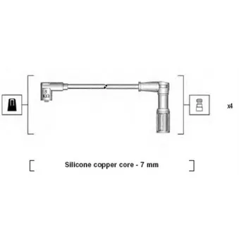 Kit de câbles d'allumage MAGNETI MARELLI 941095760614