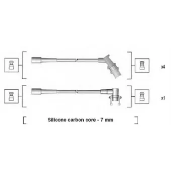 Kit de câbles d'allumage MAGNETI MARELLI 941145270724