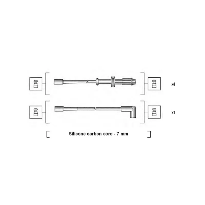 Kit de câbles d'allumage MAGNETI MARELLI 941135120700