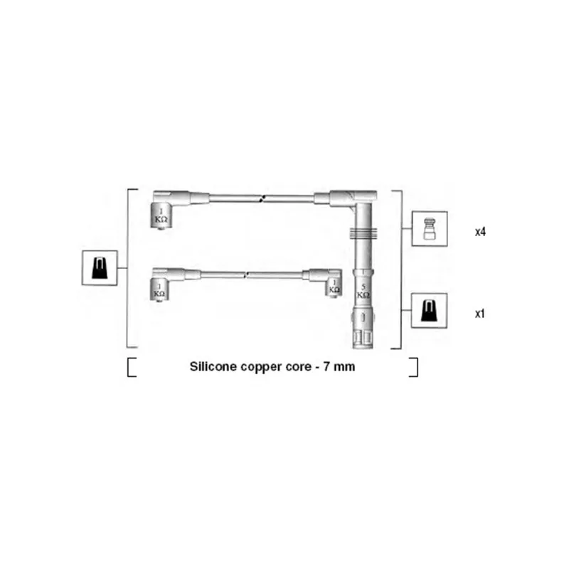 Kit de câbles d'allumage MAGNETI MARELLI 941055070532