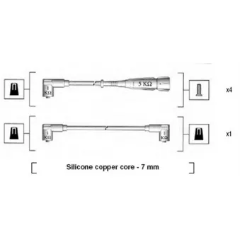 Kit de câbles d'allumage MAGNETI MARELLI 941175120753