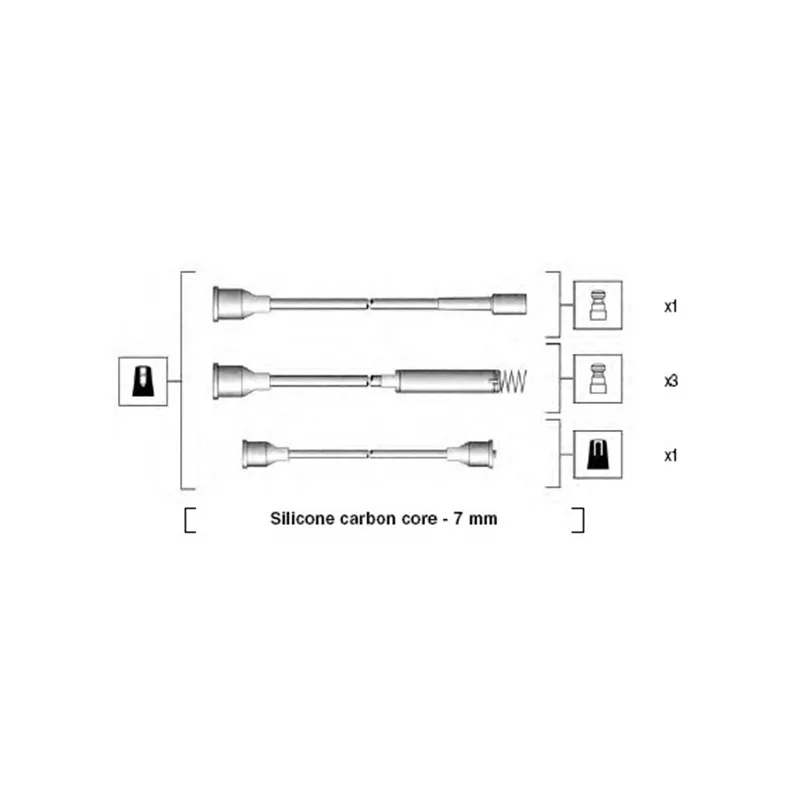Kit de câbles d'allumage MAGNETI MARELLI 941125250677