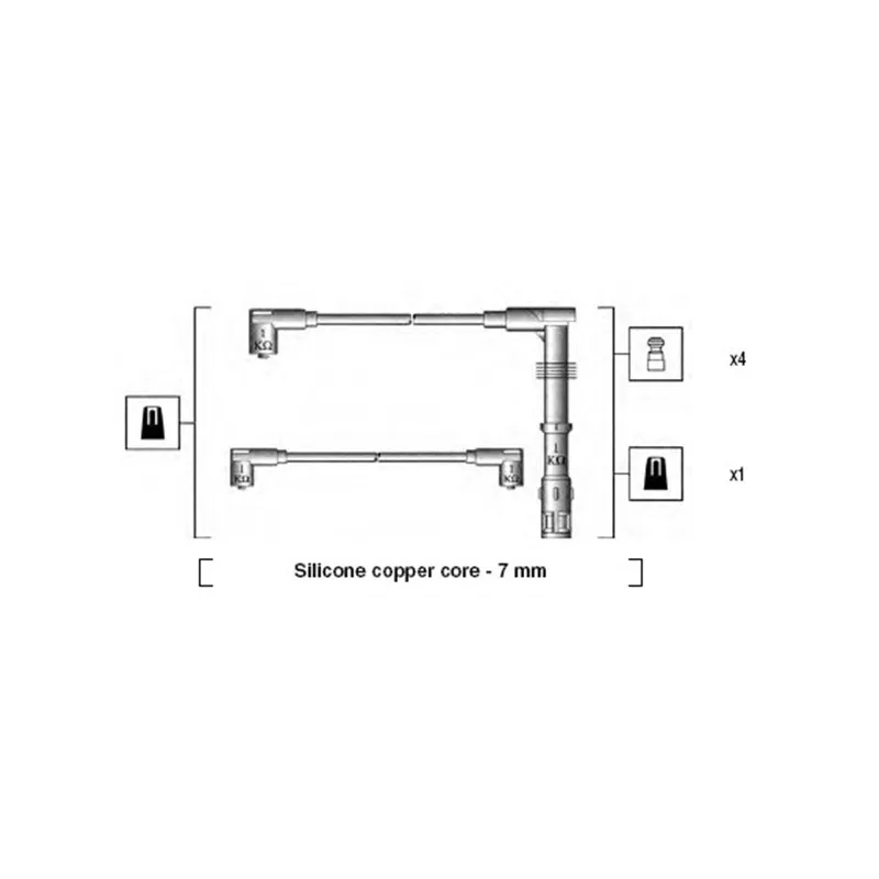 Kit de câbles d'allumage MAGNETI MARELLI 941175130754