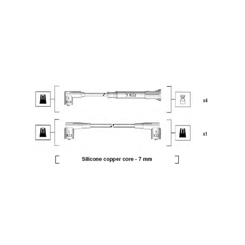 Kit de câbles d'allumage MAGNETI MARELLI 941075070549