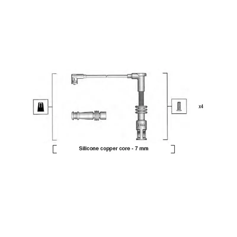 Kit de câbles d'allumage MAGNETI MARELLI 941045380523