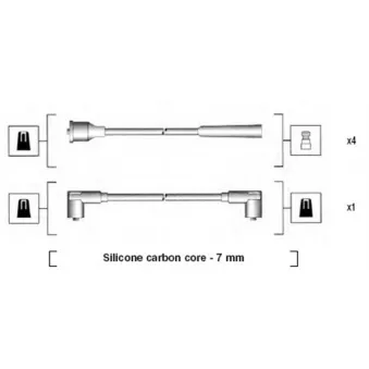 Kit de câbles d'allumage MAGNETI MARELLI 941155110747
