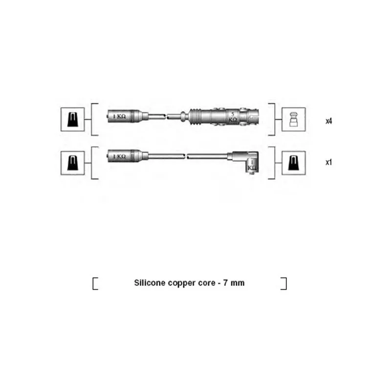 Kit de câbles d'allumage MAGNETI MARELLI 941175160757