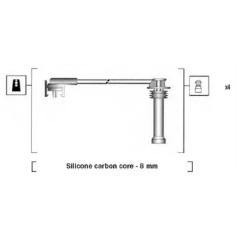 Kit de câbles d'allumage MAGNETI MARELLI 941185200777