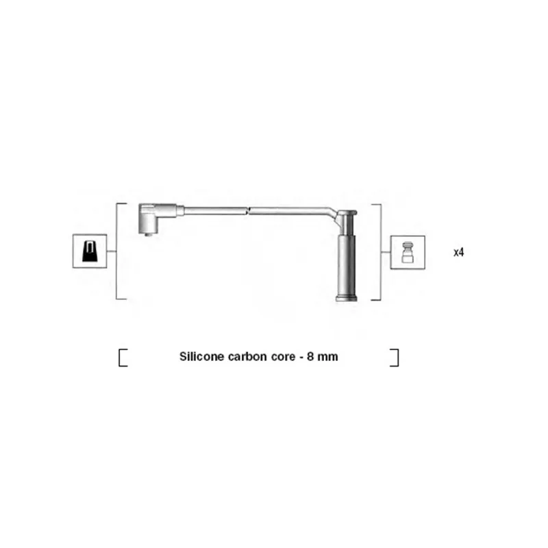 Kit de câbles d'allumage MAGNETI MARELLI 941185340786