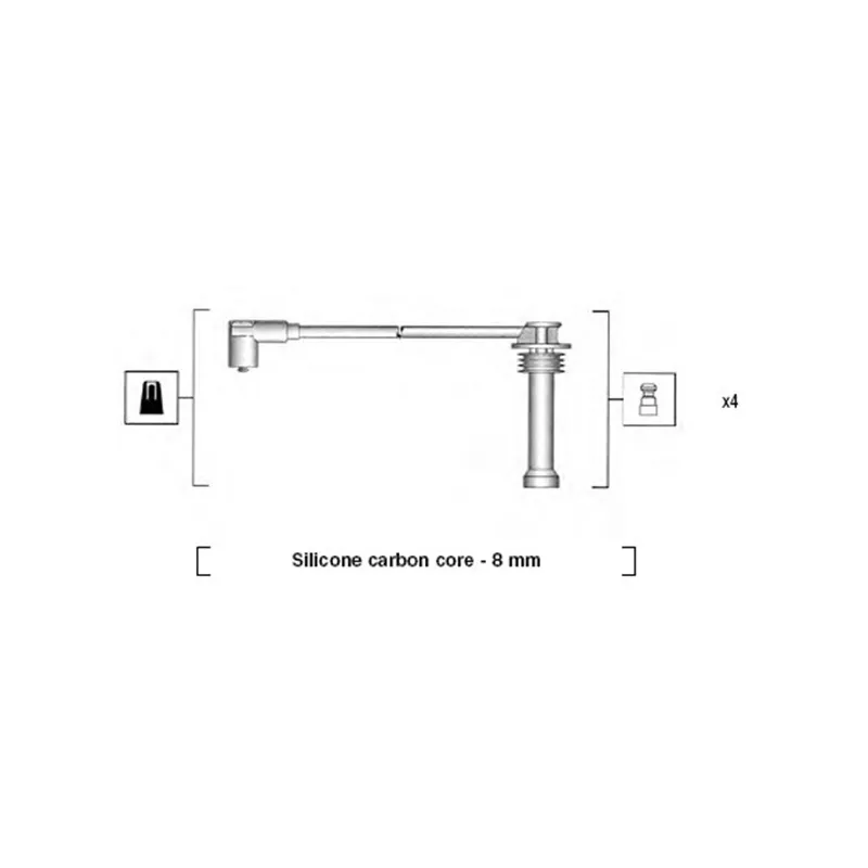 Kit de câbles d'allumage MAGNETI MARELLI 941185360787