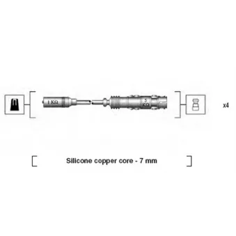 Kit de câbles d'allumage MAGNETI MARELLI 941175190760
