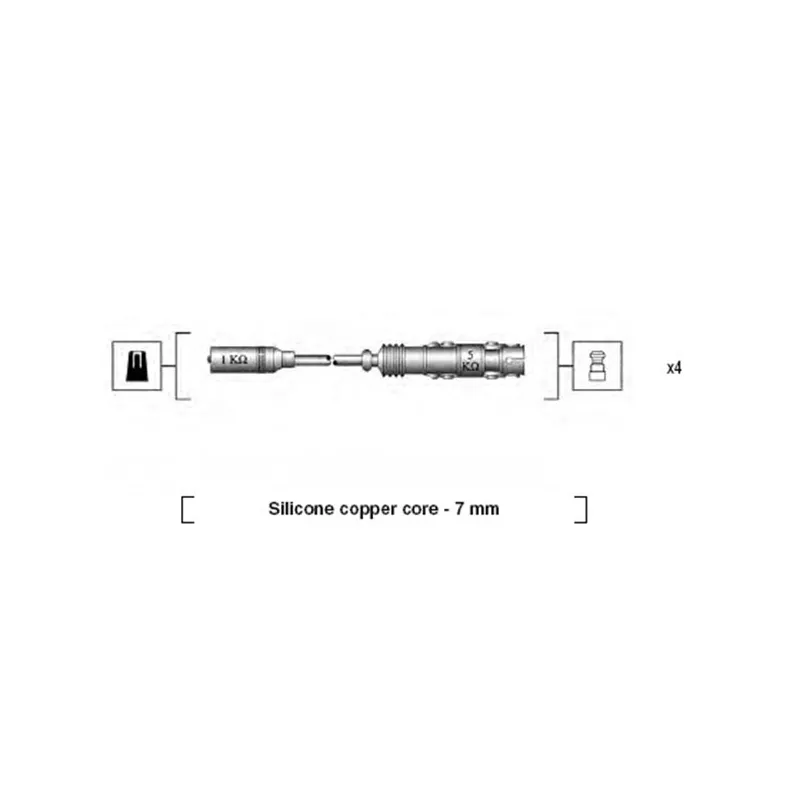Kit de câbles d'allumage MAGNETI MARELLI 941175190760