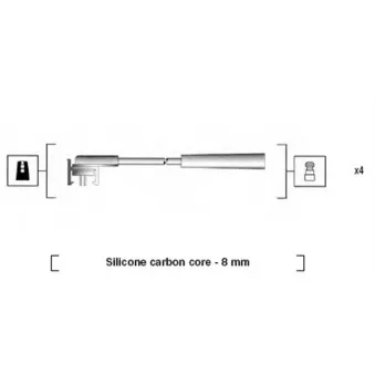 Kit de câbles d'allumage MAGNETI MARELLI 941185160774